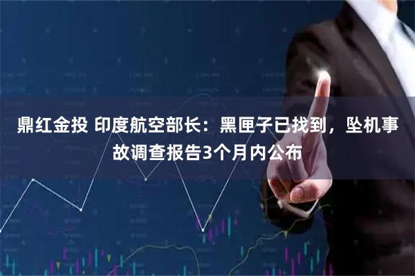 鼎红金投 印度航空部长：黑匣子已找到，坠机事故调查报告3个月内公布