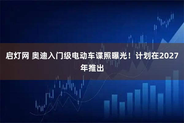 启灯网 奥迪入门级电动车谍照曝光！计划在2027年推出